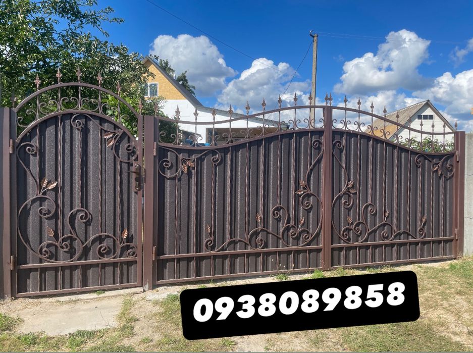 Ворота та Фіртки з Профнастила та Ковані