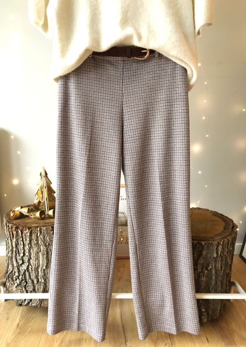 Damskie spodnie Tchibo 38 kratka brazowe Karmel czekolada bezowe