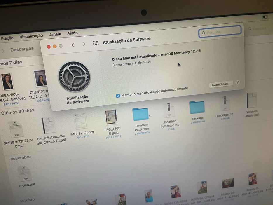 Macbook Air 13 versao MacOs 12.7.6