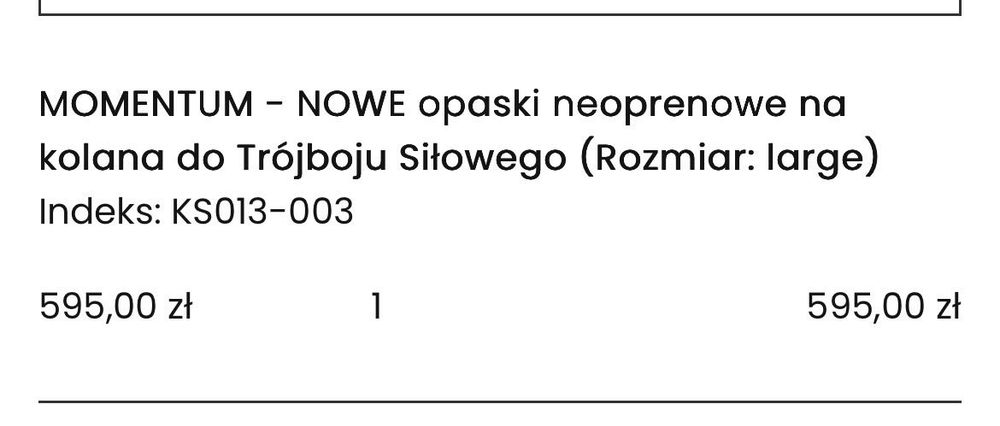 neopreny na kolana SBD MOMENTUM rozmiar L