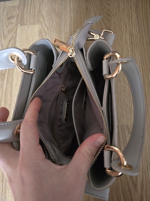 Стильна жіноча сумочка, BESSIE, сіра