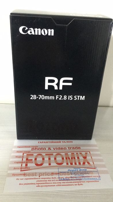 Canon RF 16mm/24mm/45mm/50mm/85mm/16-35mm/24-70mm./28-70mm.Гар.12міс.