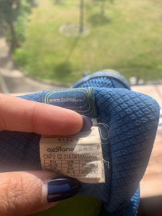 Sapatilhas “Kalenji” homem tamanho 43 azul/amarelo fluorescente