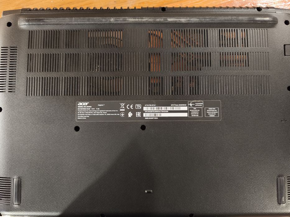 Ноутбук Acer Aspire 7 N19C5 i5 32GB RAM