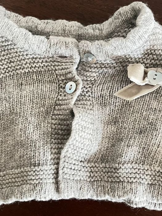Mini Casaco de Malha Cinzento 6 Meses GRD Baby
