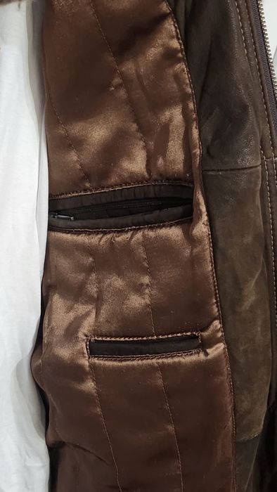 Kurtka  skórzana ocieplana męska