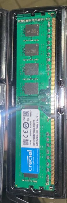 Продам оперативну памʼять crucial 8 gb DDR3, 2x8, 1600Mhz