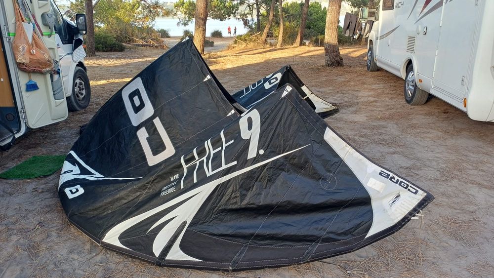 Kite Core free 9 m bastante bom estado