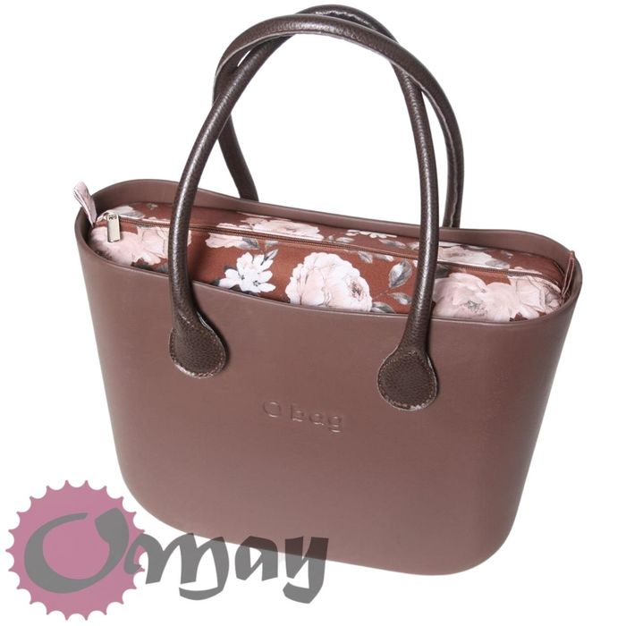 organizer do OBAG STANDARD cudne róże beż brąz 2 kieszenie wkład OMAY