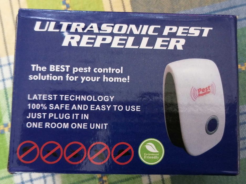 Repelente Elétrico Ultrassónico contra insetos e roedores