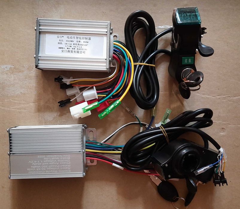 Контроллер вело,самокат  24/36 V 250 W.  36/48 V 350w. Ручка газа .