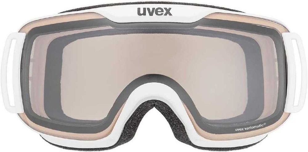 Gogle narciarskie Uvex Downhill 2000 V Vario White Matt Mirror Silver S1-3