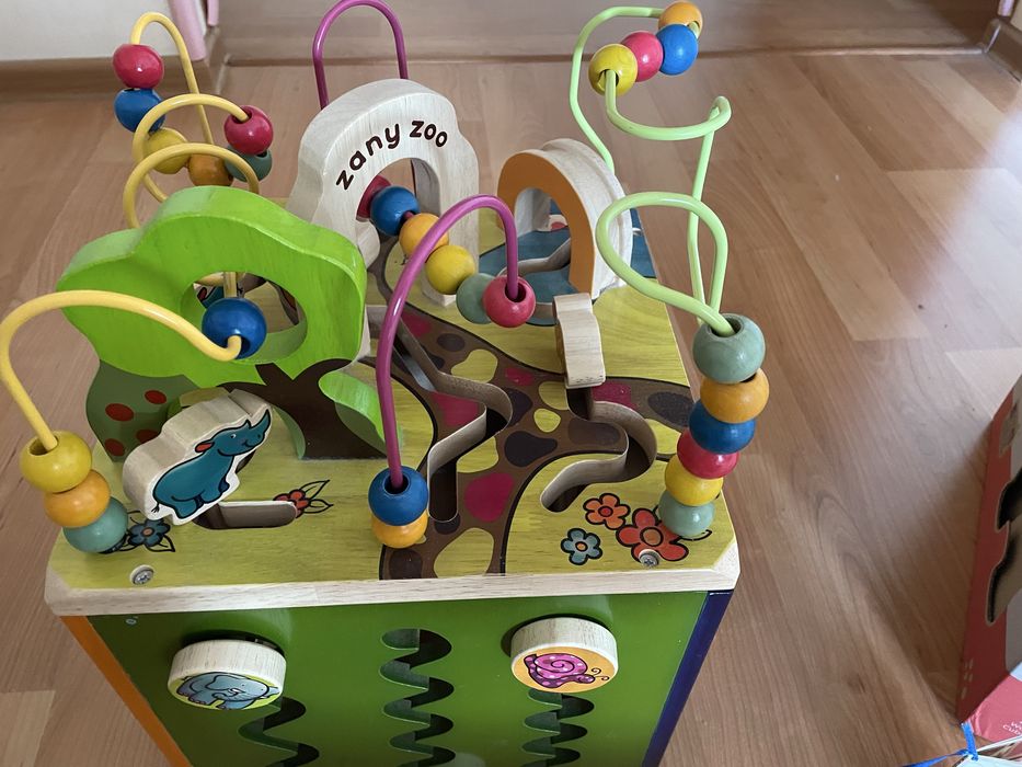 Деревʼяний розвиваючий куб Zany Zoo від 1 року