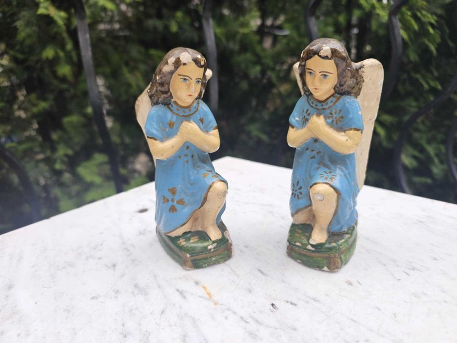 Przedwojenny aniołek,anioł gipsowy,cena za 1 sztukę