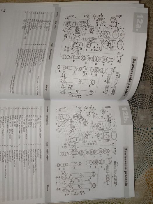 Instrukcja obsługi katalog części rama silnik wsk 125
