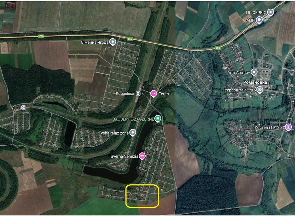 ділянка у селі Романівка в дачному кооперативі, Тернопіль за 15 км.