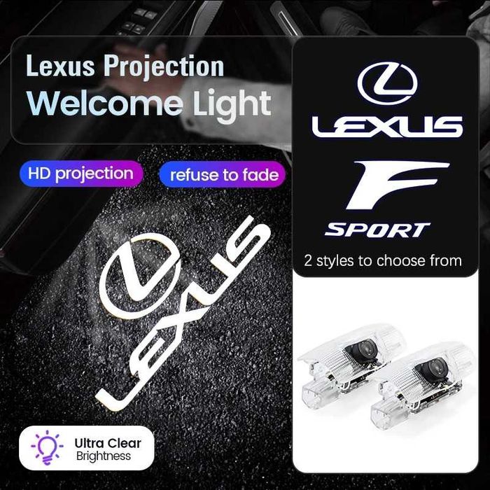 Luz de boas vindas para porta - Lexus