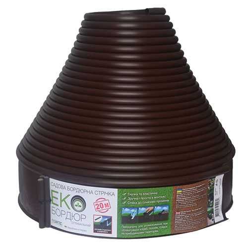 Безкош.олх-дост.Укрпош. ТОП! Екобордюр садовий Оптимальний 20м зелений