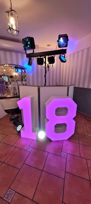 Wynajem Mega Cyfry LED RGB – 100 cm