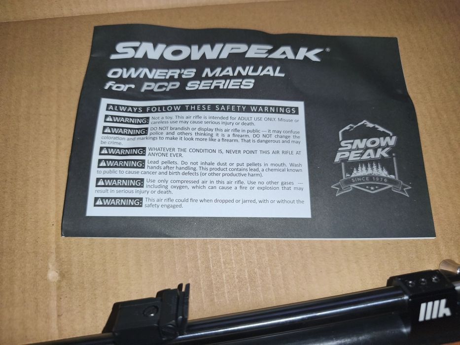 Carabina pcp snowpeak pr900 geração 2