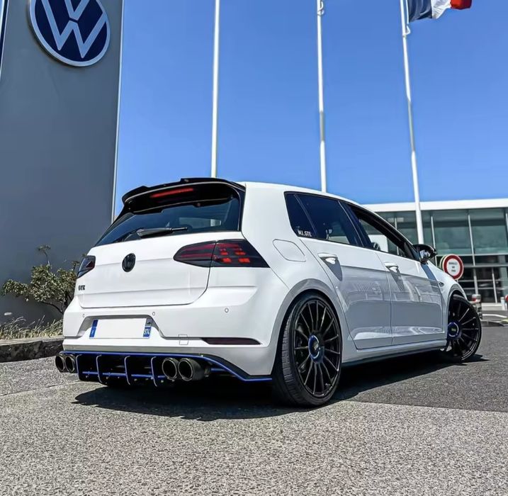 Aileron Spoiler Mala Volkswagen Golf 7 7.5 Preto Brilhante Extensão Estilo Maxton GTI GTD R Variant Novo