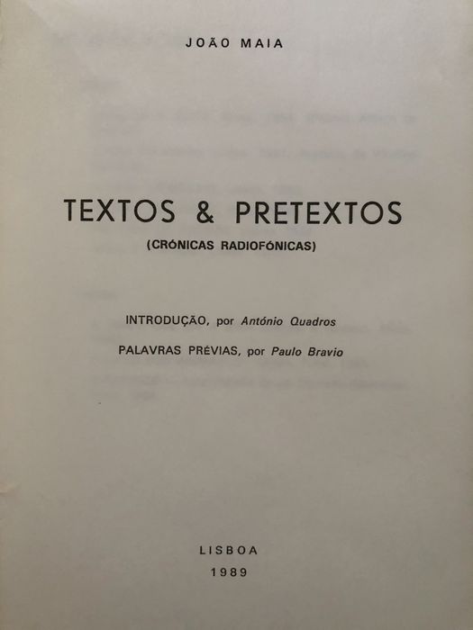 Textos e Pretextos - Crónicas Radiofónicas