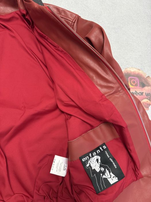 куртка бомбер кожанка Enfants Riches deprimes Red Jacket