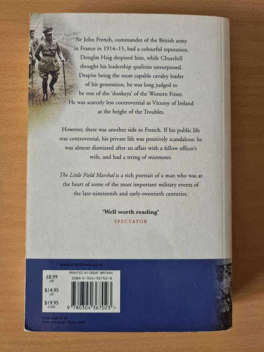 Livro "The Littler Field Marshal: A Life of Sir John French"