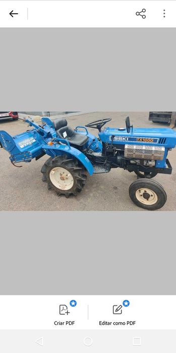 Iseki tx 1000 com fresa semi novo