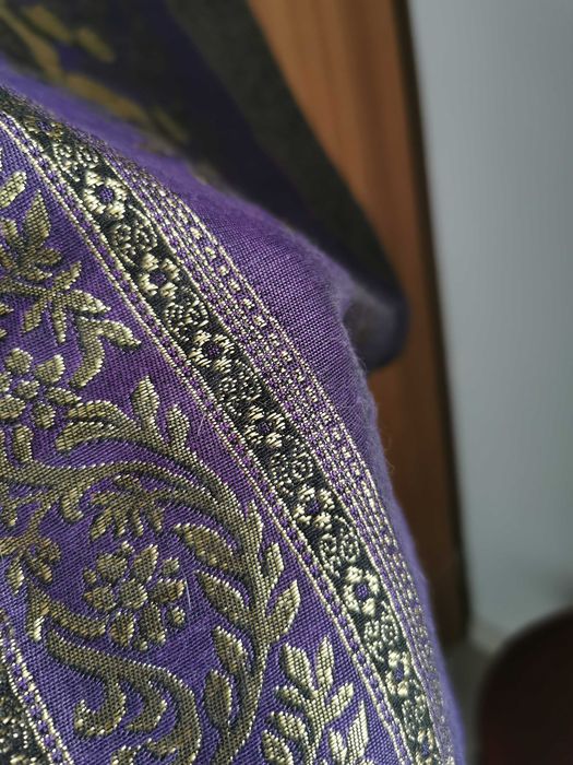 Kaszmirowy duży afgański bieżnik na stół NOWY
