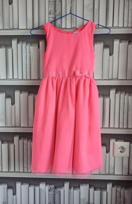 Розовое платьев розовый горошек