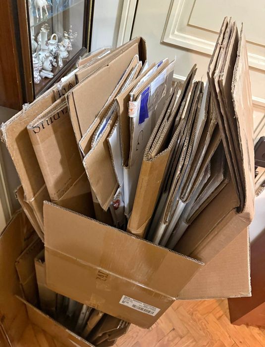 Caixas de cartão mudanças