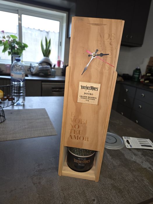 Relogios de caixa de vinho