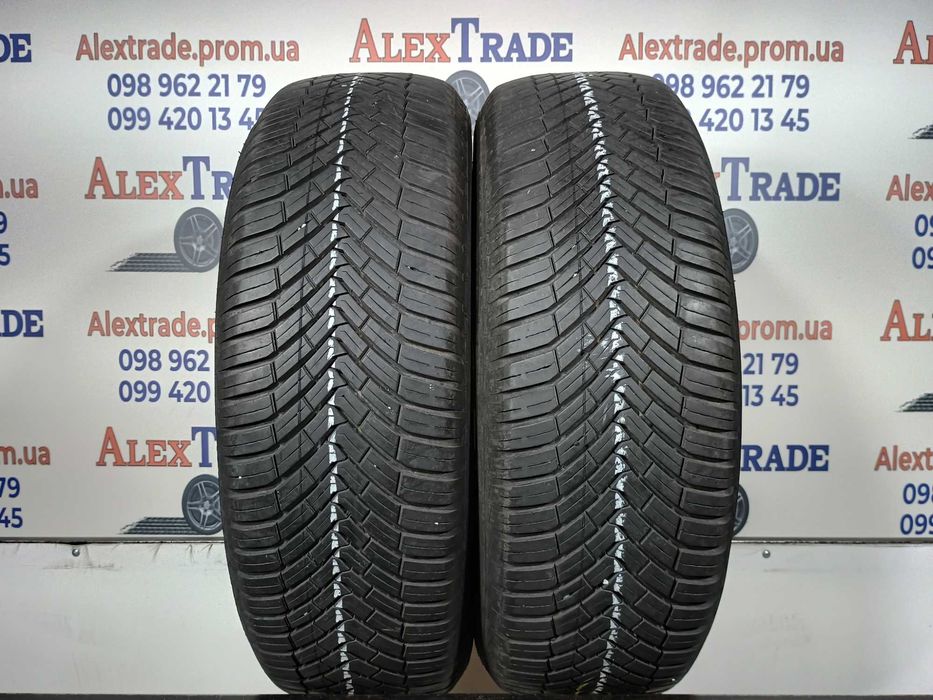 2 шт. 195/65 R15 Continental AllSeasonContact шини б/у, протектор 6,5 мм