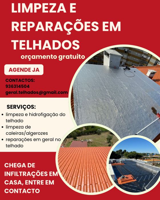 Limpeza e reparações em telhados em toda lisboa e margem sul