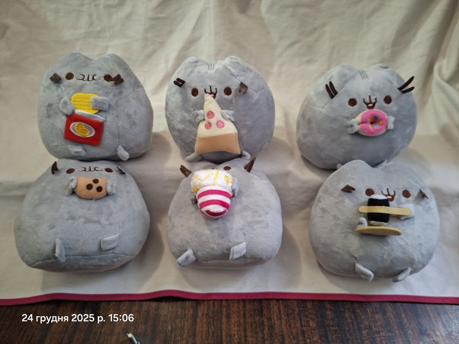 Пушин кет pusheen пушин кет кіт котик с чипсами пиццой пончиком