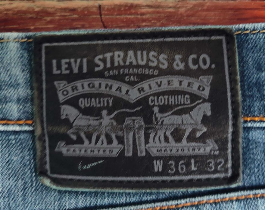 Calças Levis x Nike 36 x 32 Denim Jeans Stretch Skate