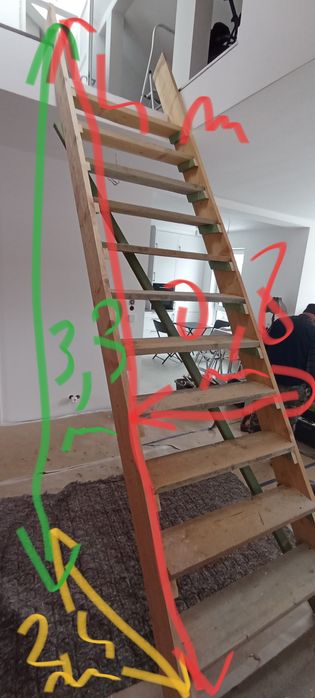 Schody drewniane budowlane-tymczasowe