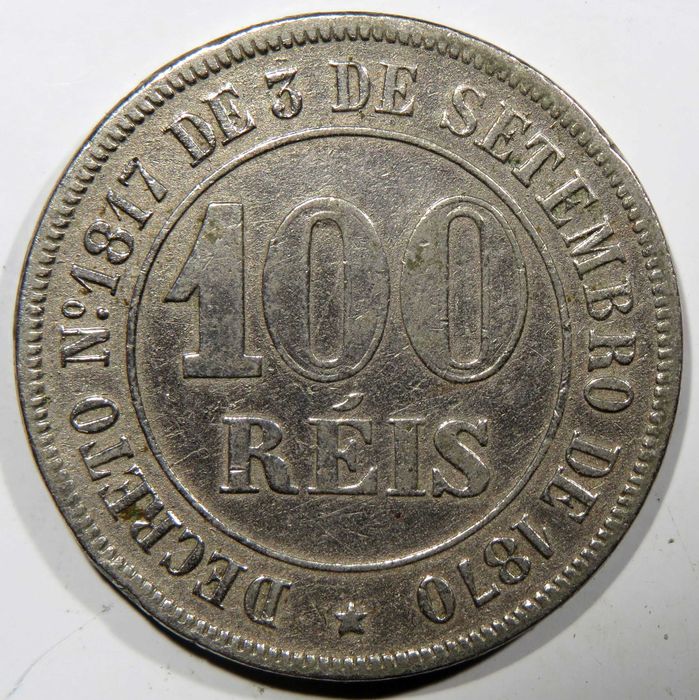 Brasil - Império 100 Reis 1871