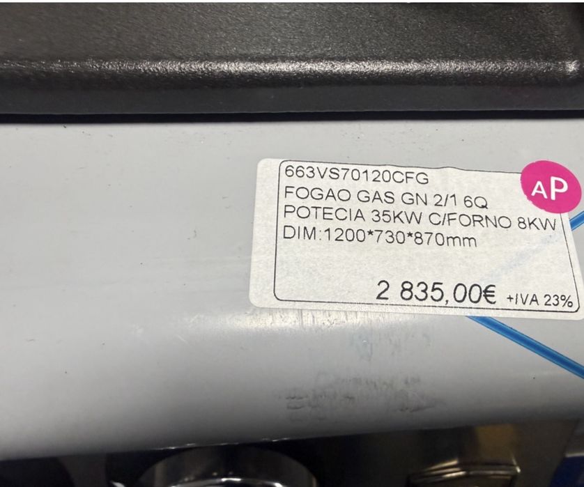 Fugão industrial 6 Queimadores mais forno NOVO