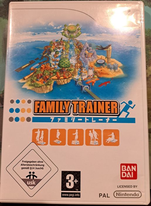 Jogo Wii Family Trainer, com CD