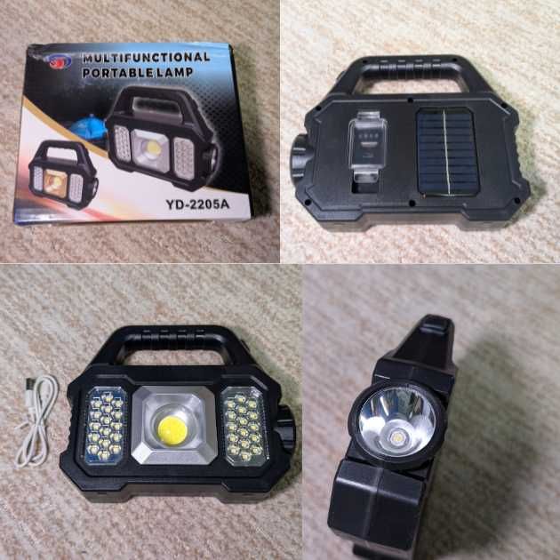Фонарики на аккумуляторе и солнечной батарее  - РАСПРОДАЖА!