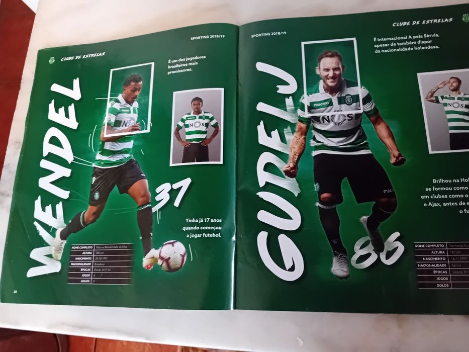 Caderneta Sporting Record 2018/19