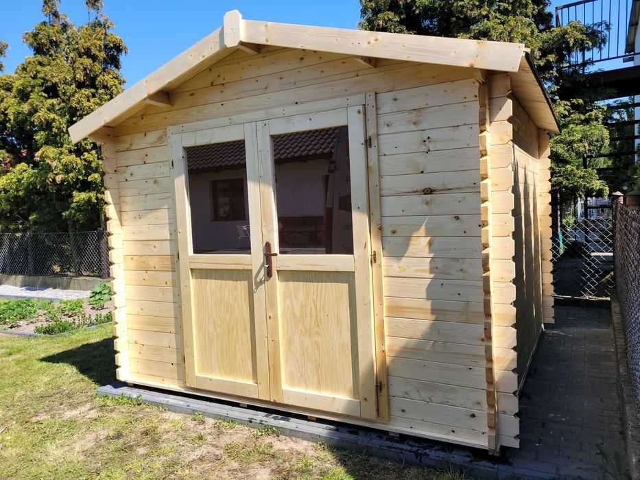 *Gniezno*SOLIDNY domek narzędziowy*ogrodowy*domki*balik 34 mm*3x3*9m2