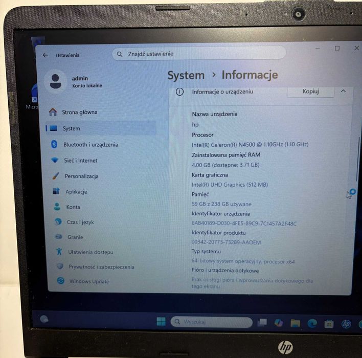 LAPTOP HP 15S FQ3210nw