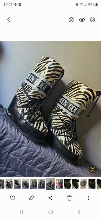 Moon boot śniegowce zebra 36 37 38