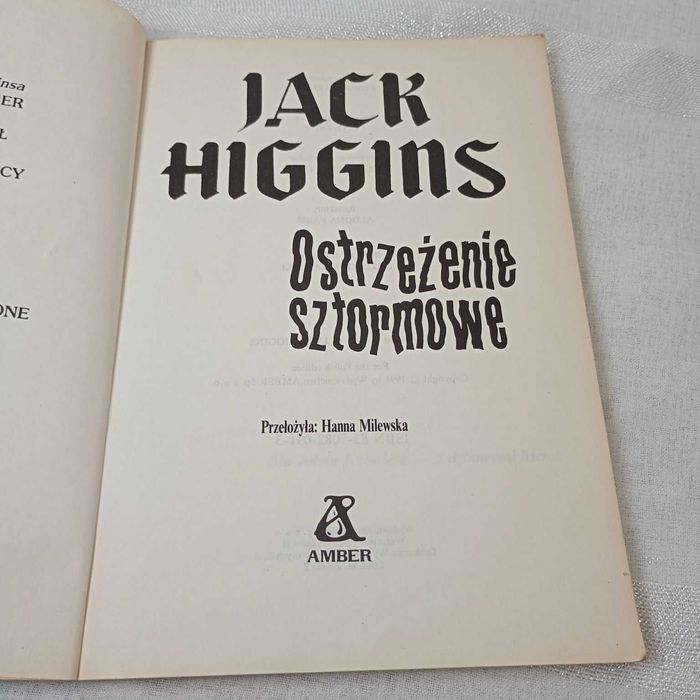 Ostrzeżenie sztormowe. Jack Haggins