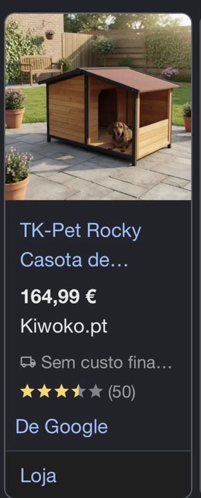 Vendo casota cão porte pequeno/médio
