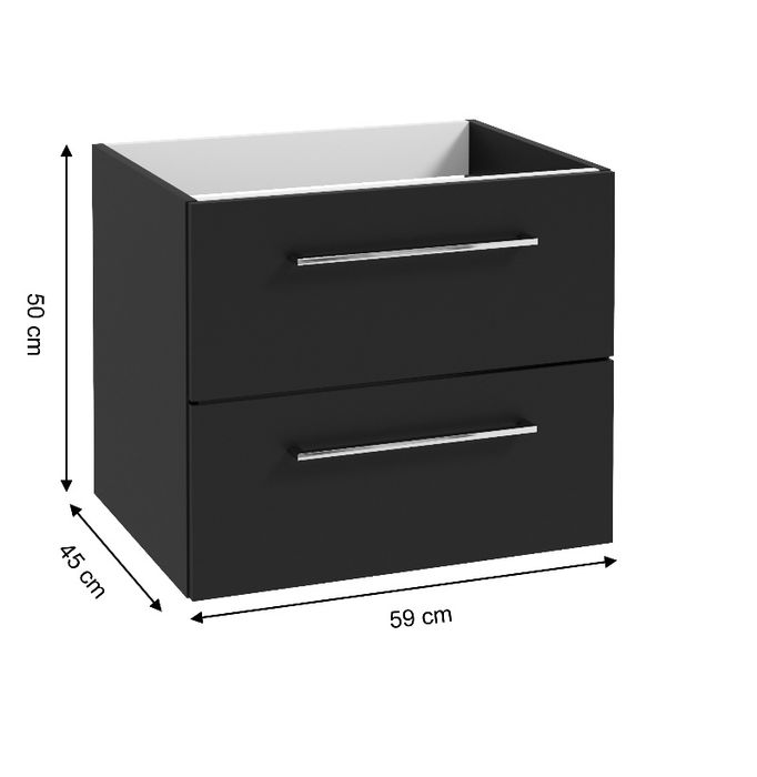 Szafka lazienkowa 60 czarna matowa