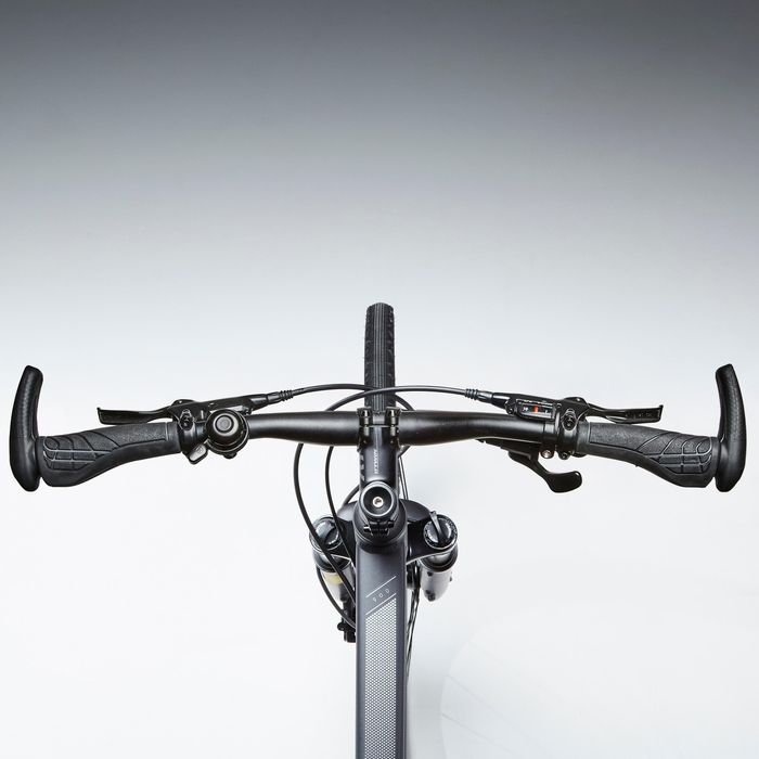 BICICLETA DE TREKKING RIVERSIDE 900 CINZA VERDE ÁGUA